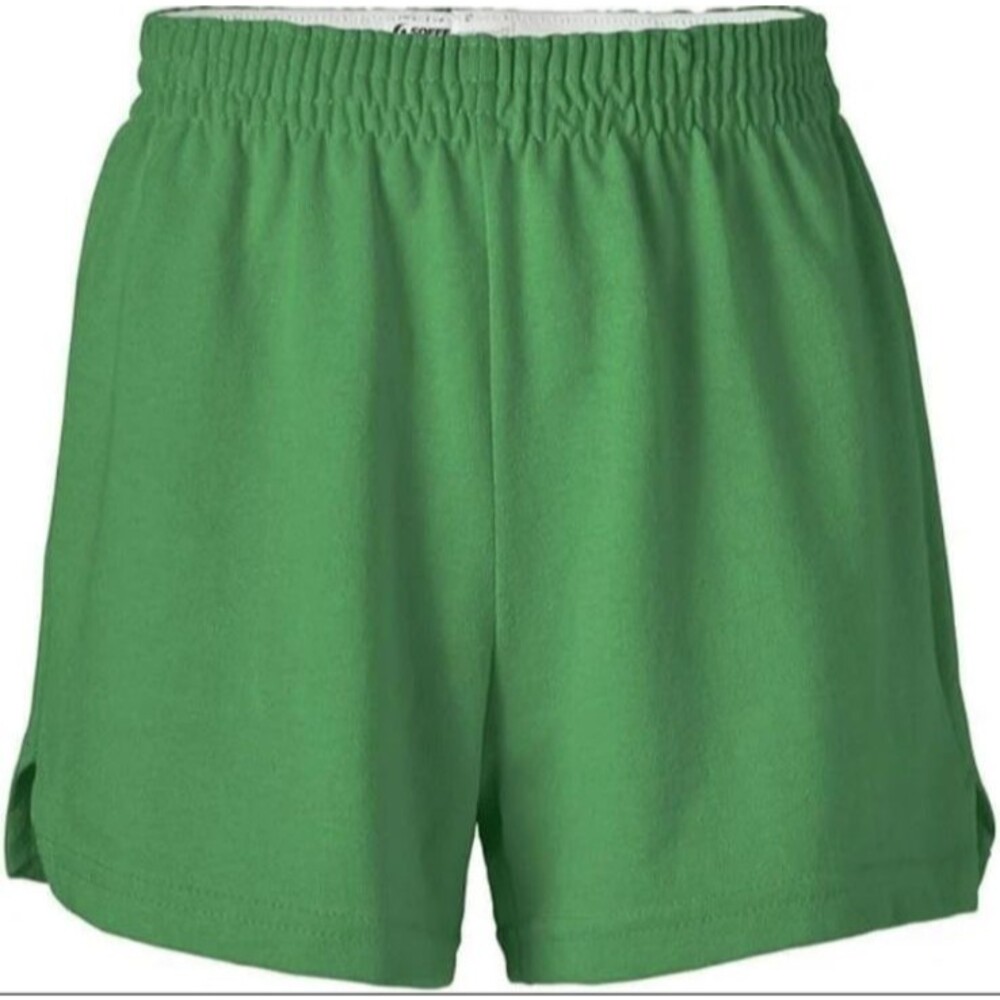 NEW Soffe Women's Junior Size S Green Authentic Cheer Short Comfortable Cotton